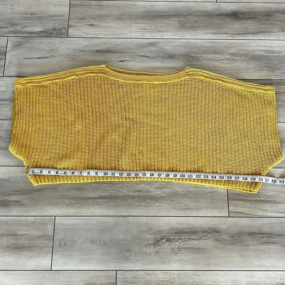 Anthropologie MOTH Aurantia sweater size XS mustard yellow